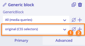 CSS selectors UI