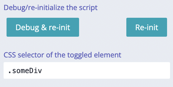 Example with Toggle module